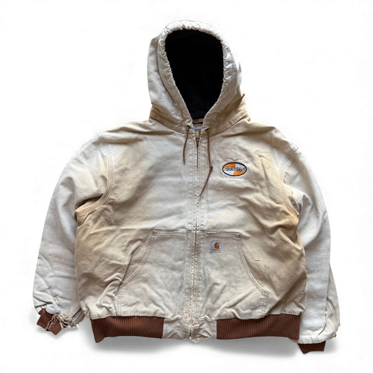 90's Carhartt Texas Faded Zip-Up Hooded Jacket
