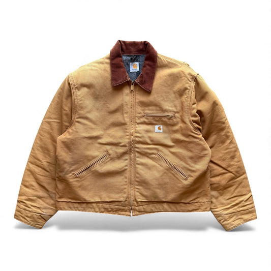 00's Carhartt Blanket Lined Detroit Jacket Tan