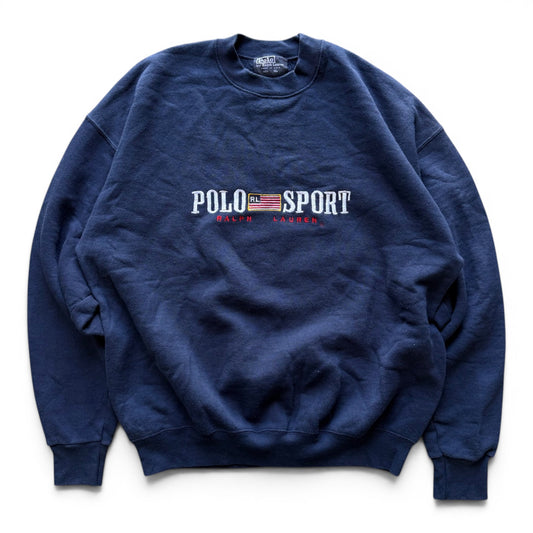 90's Polo Sport Crewneck Navy
