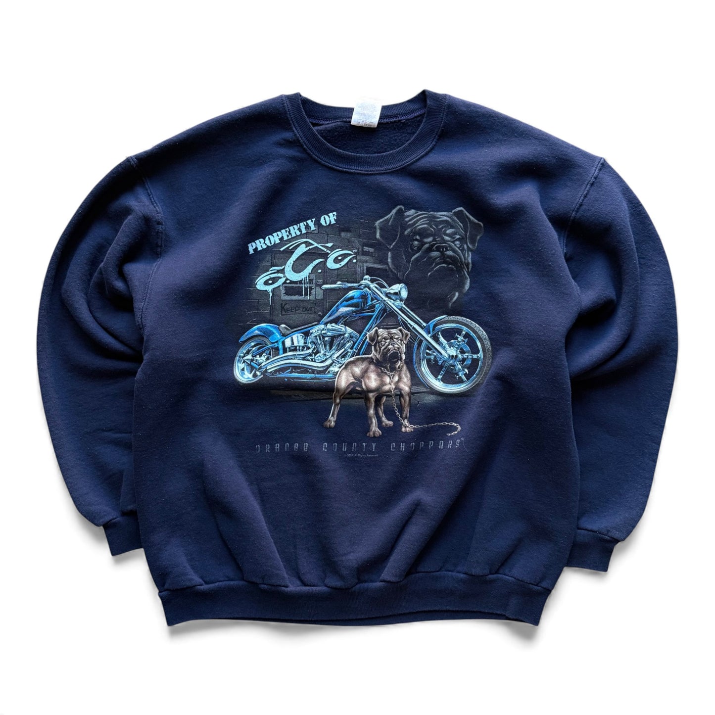 00's Orange County Choppers Bulldog Crewneck