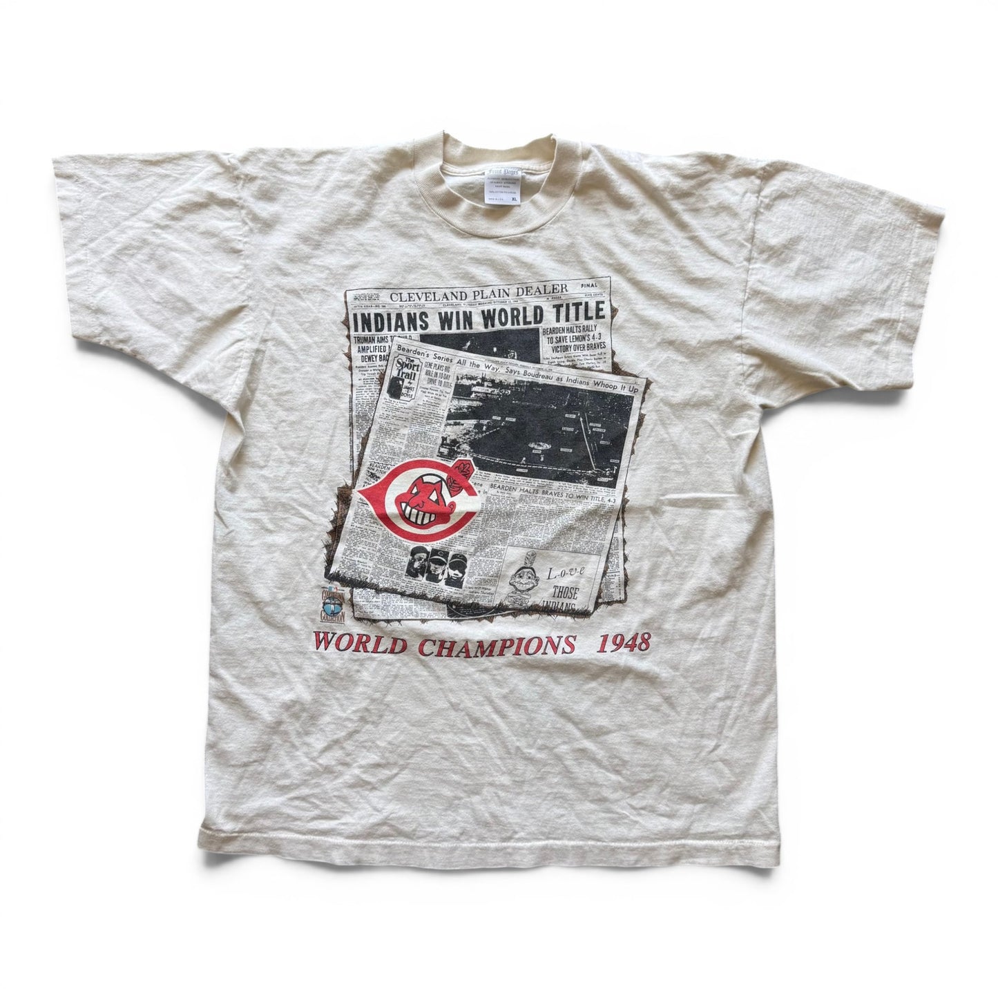 90's Cleveland Indians Front Pages T-Shirt