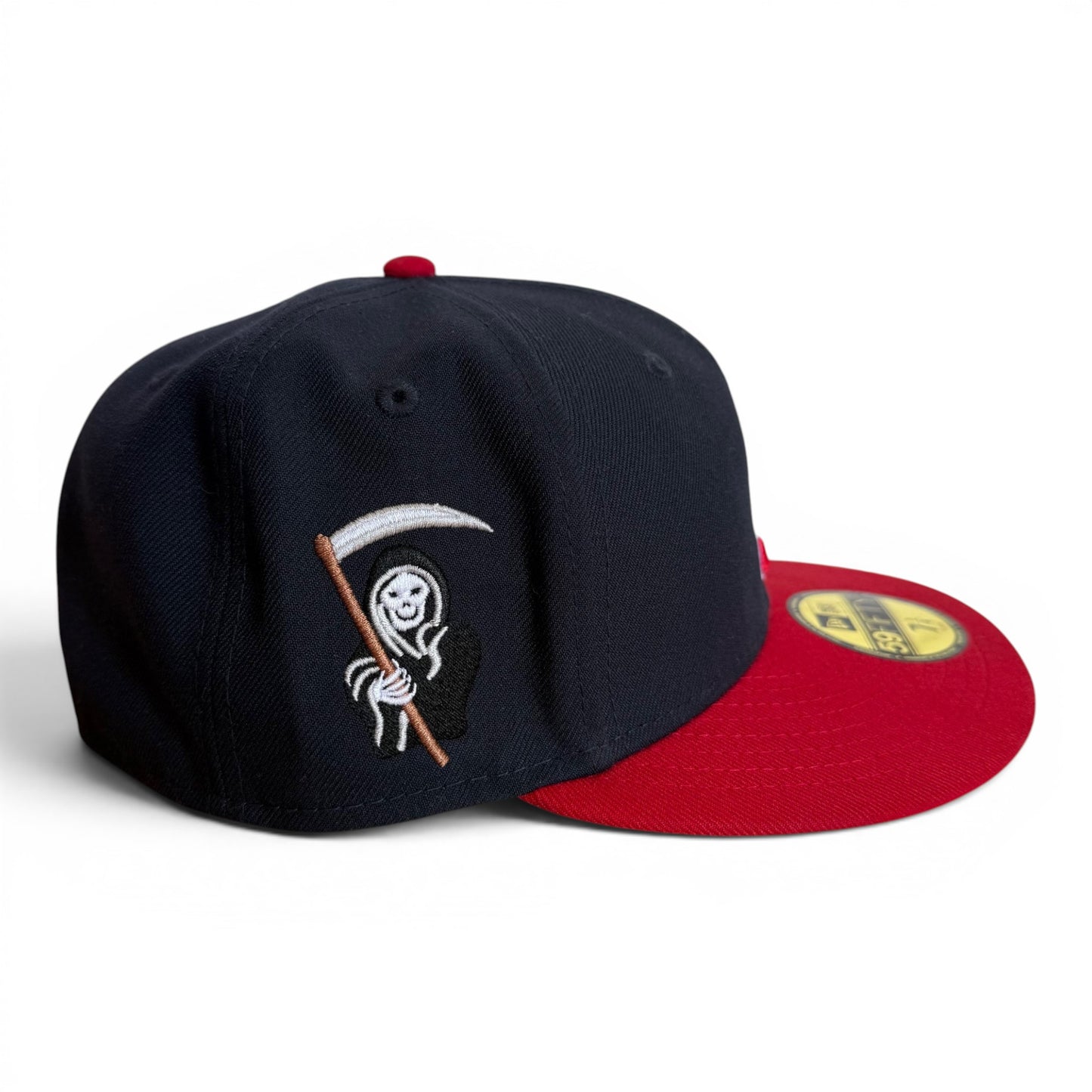 Supreme Reaper S Logo Fitted Hat Navy
