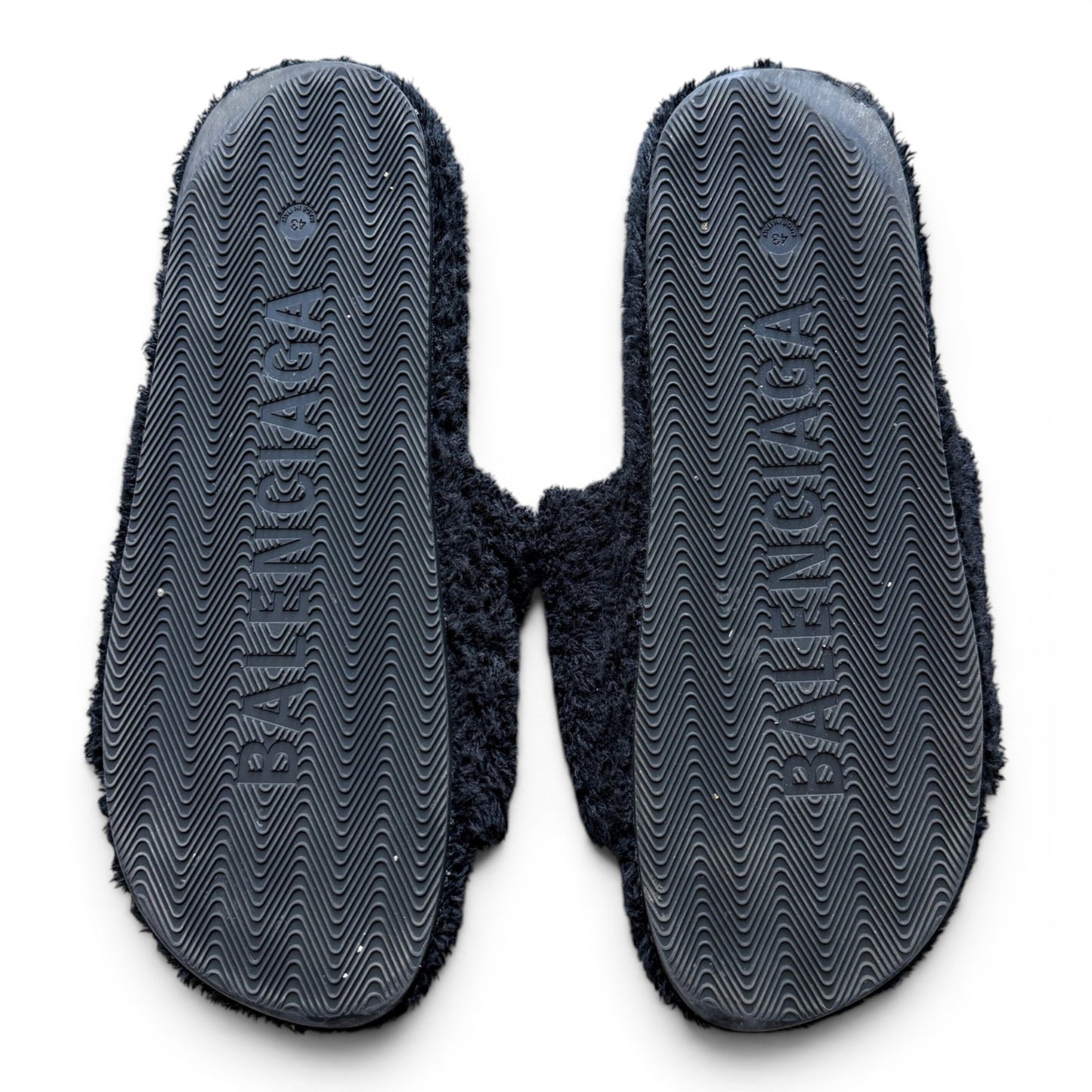 Balenciaga Campain Fuzzy Slides