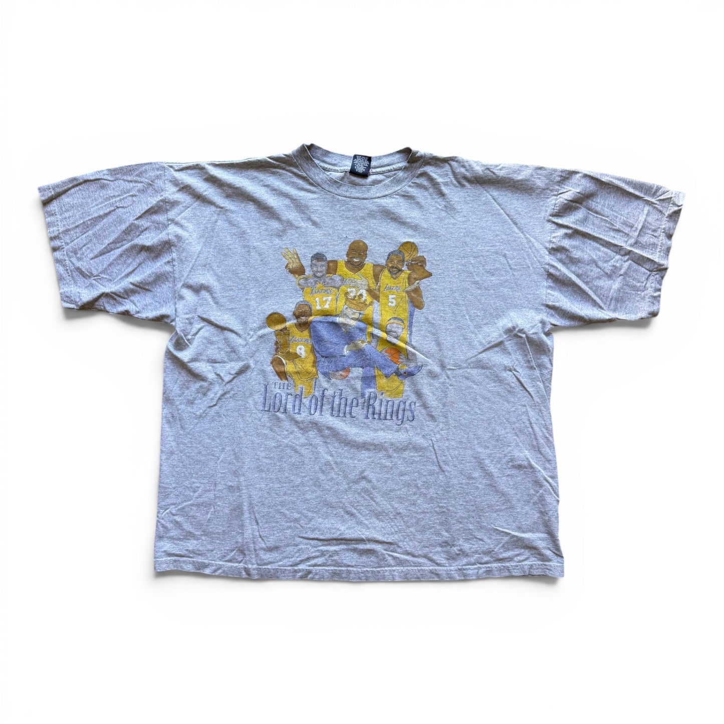 00's Lakers "Lord of the Rings" T-Shirt Grey