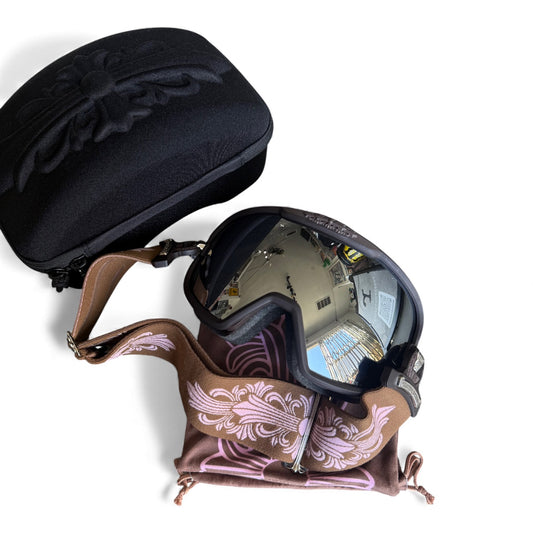 Chrome Hearts Silver Morning Snow Goggles