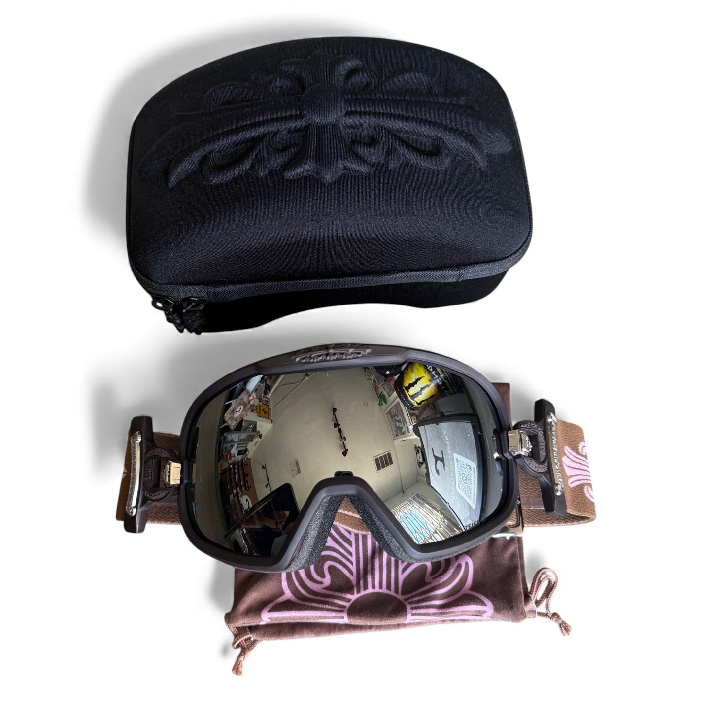 Chrome Hearts Silver Morning Snow Goggles