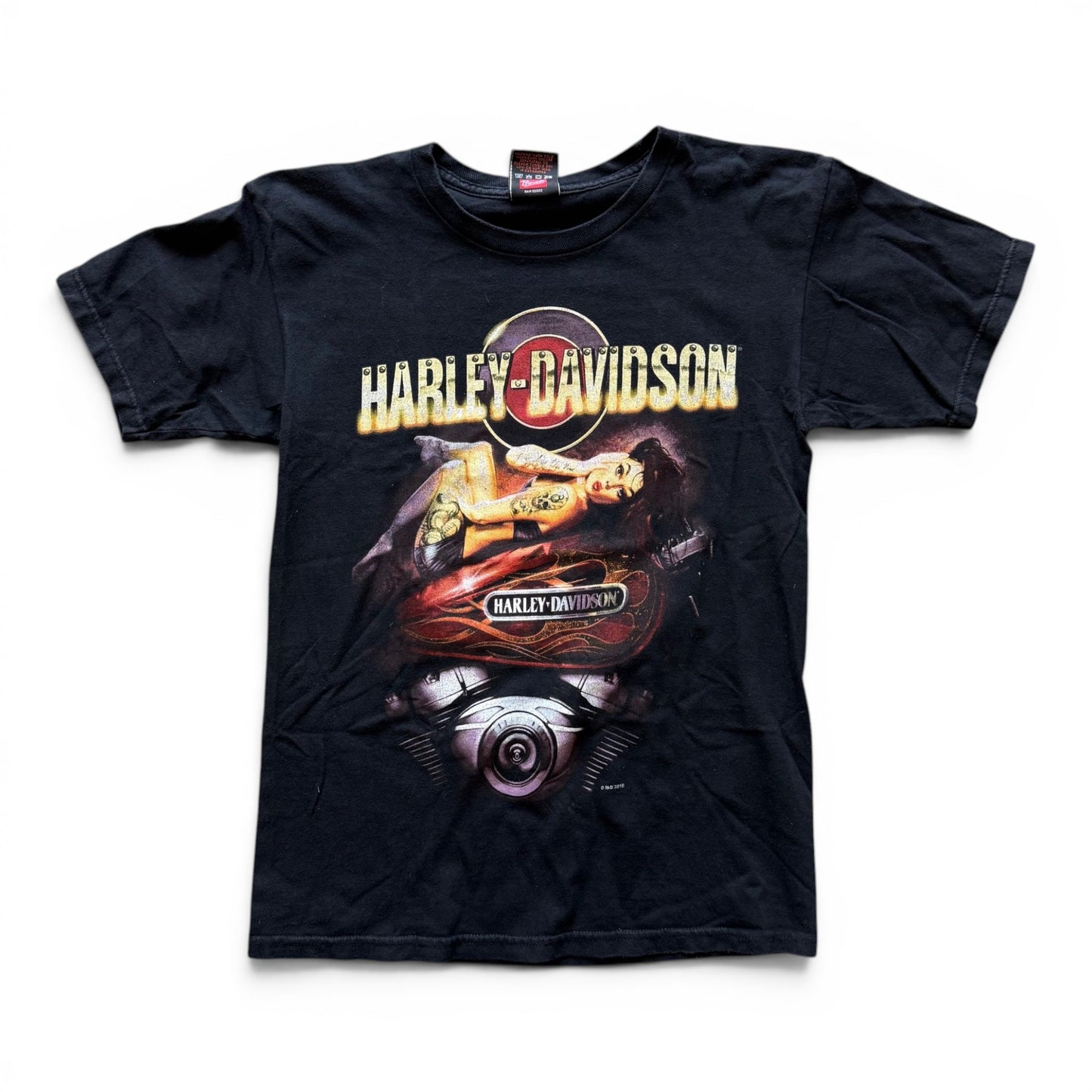 Harley Davidson Tattoo Girl T-Shirt