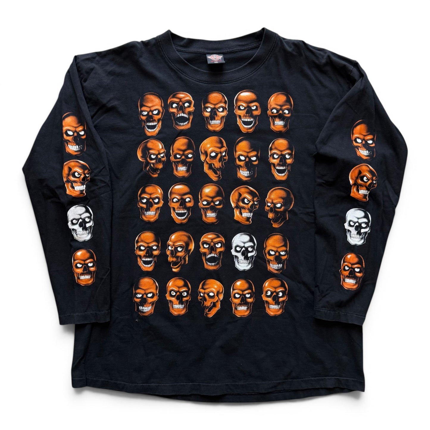 Orange Skulls L/S T-Shirt