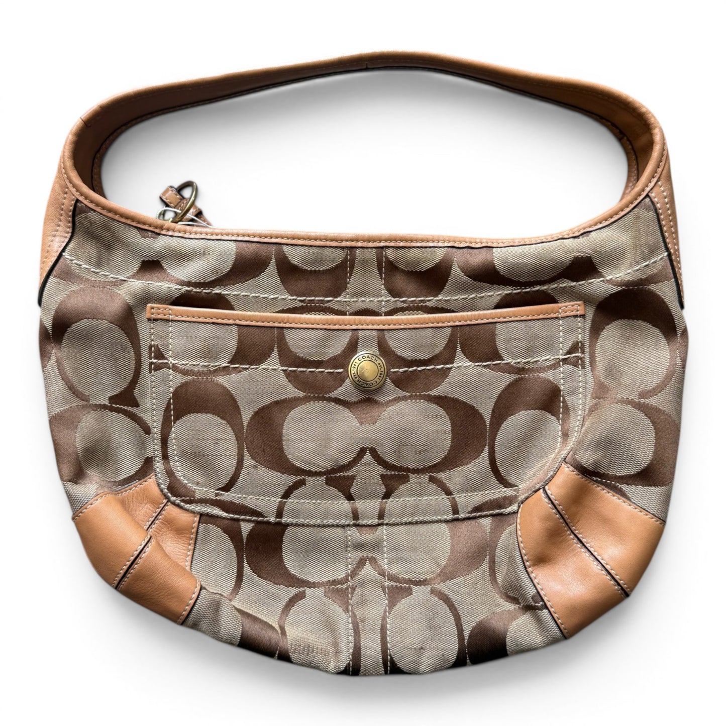 Coach Ergo Hobo Signature Brown Purse