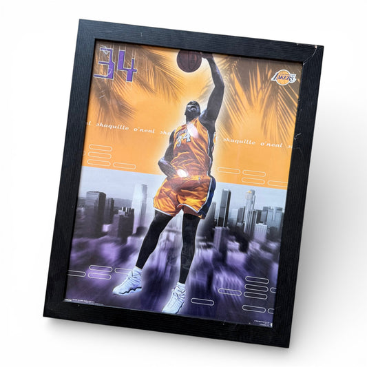 2000 Lakers Shaq Poster