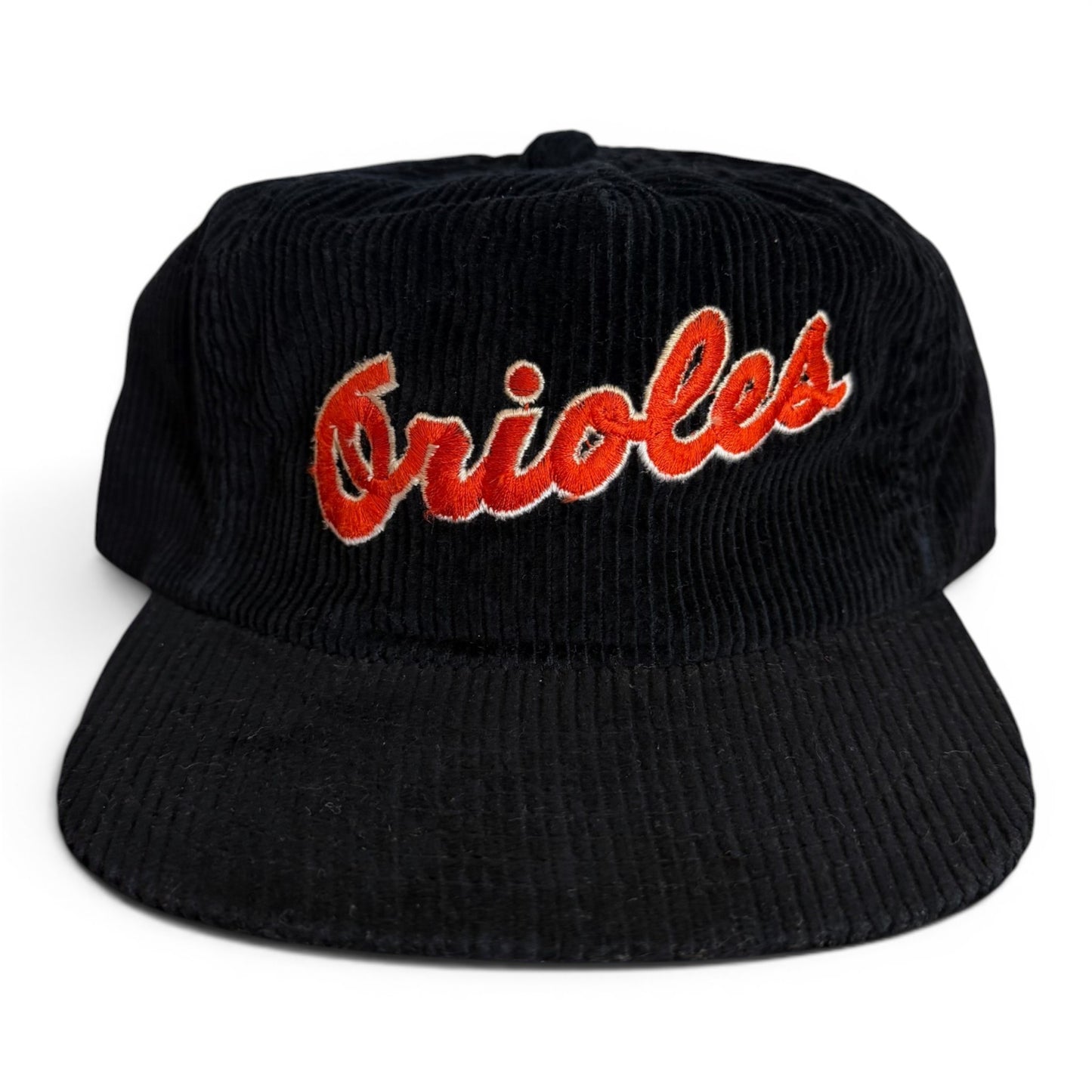 90's Baltimore Orioles Corduroy Zipper Back Hat
