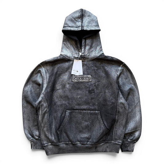 Supreme MM6 Foil Box Logo Hoodie Black