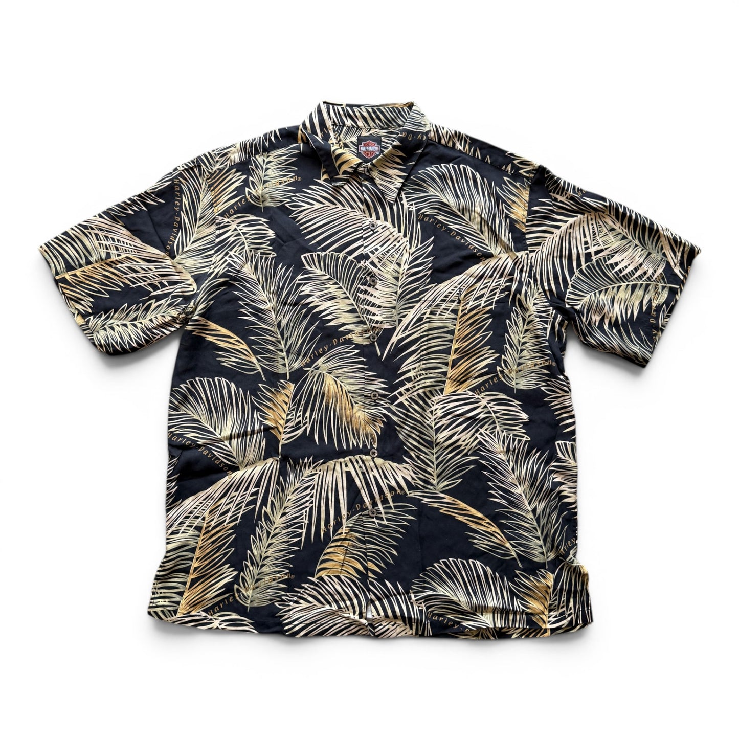 Harley Davidson Button-Up Floral Shirt