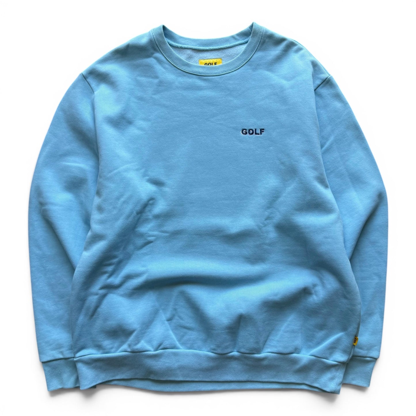 Golf Embroidered Crewneck Blue