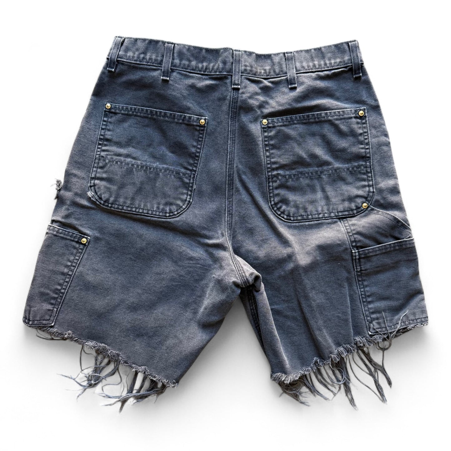 90s Carhartt Double Knee Black Denim Shorts