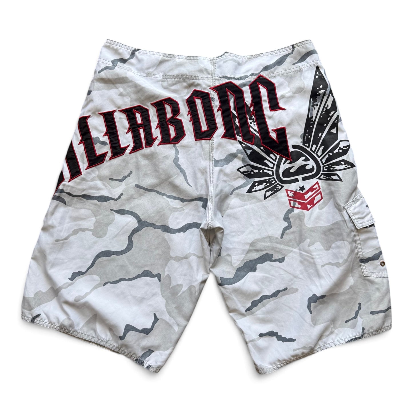 00's Billabong Snow Camo Board Shorts
