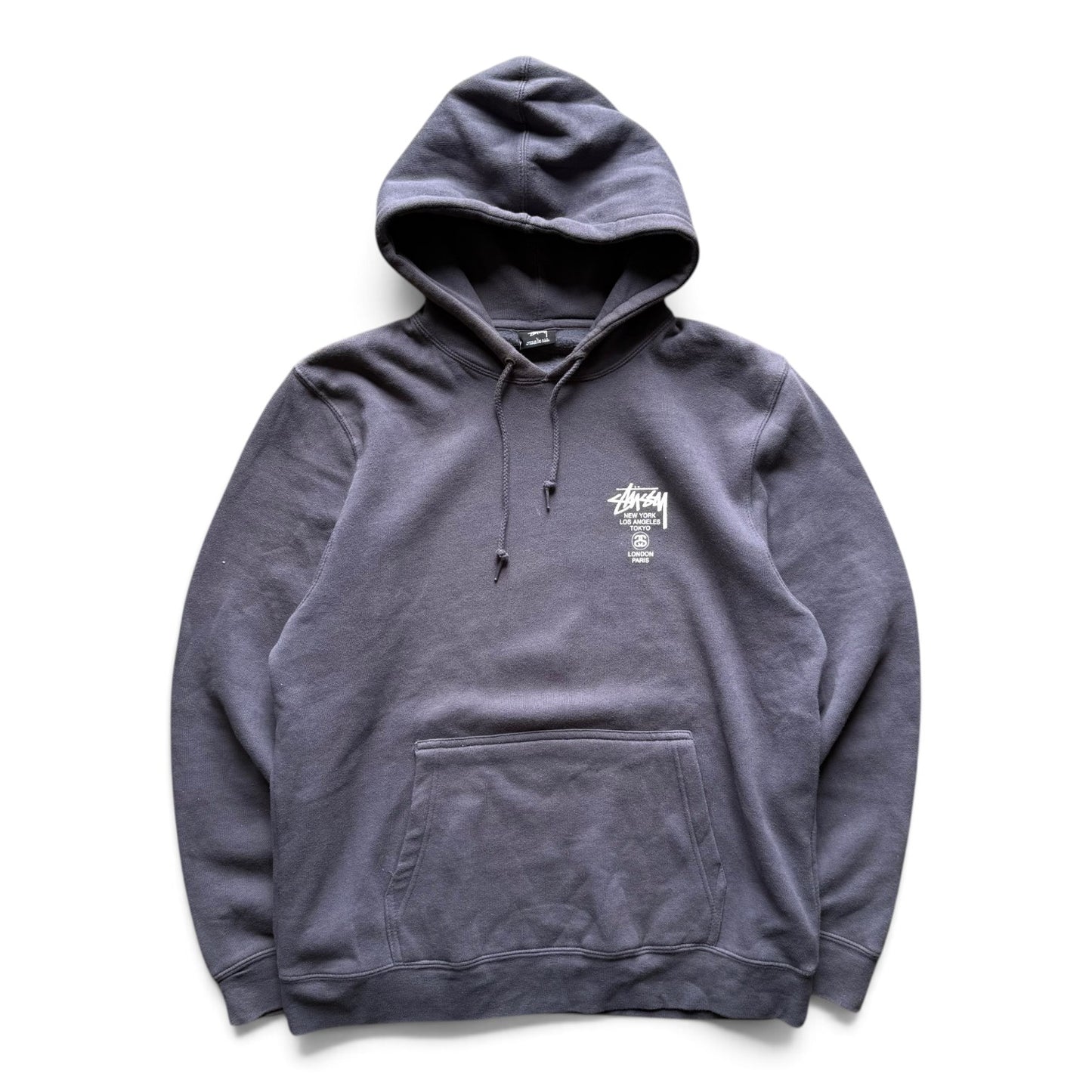 Stussy Cities Pullover Hoodie Charcoal