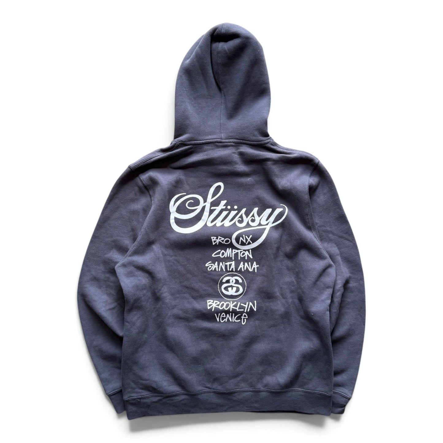 Stussy Cities Pullover Hoodie Charcoal