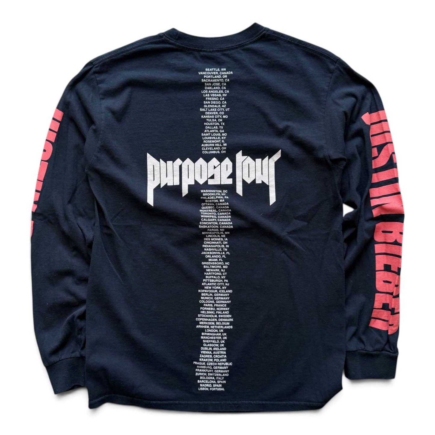 Justin Bieber Purpose World Tour L/S T-Shirt
