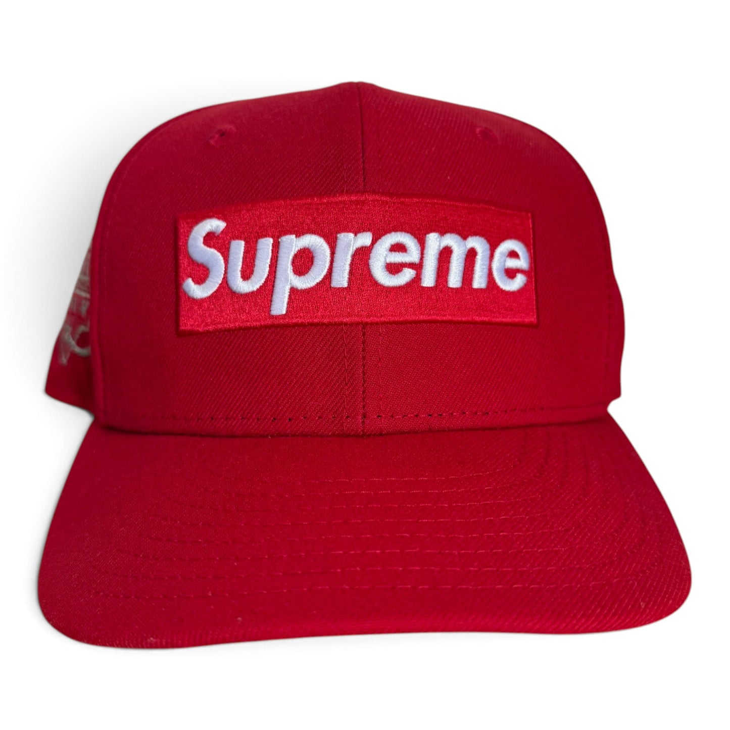 Supreme Box Logo Fitted Hat Red