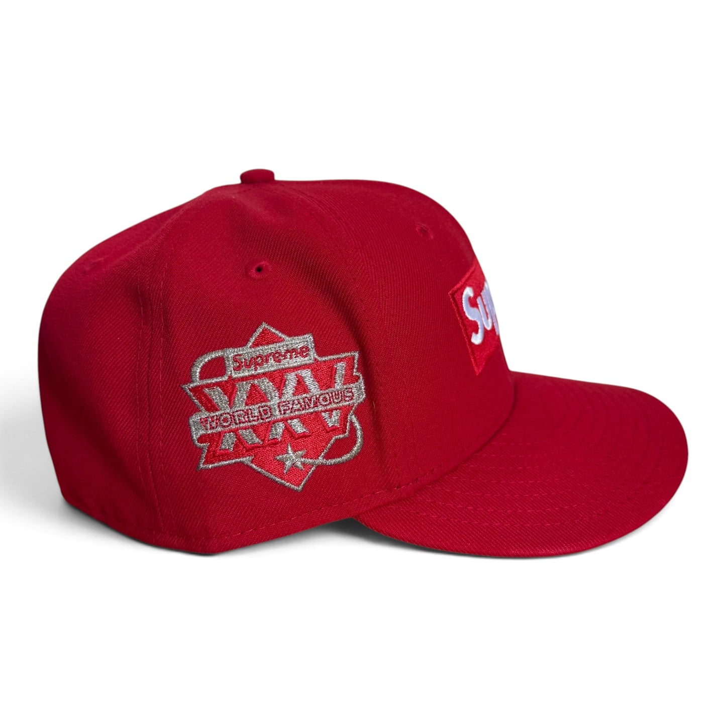 Supreme Box Logo Fitted Hat Red