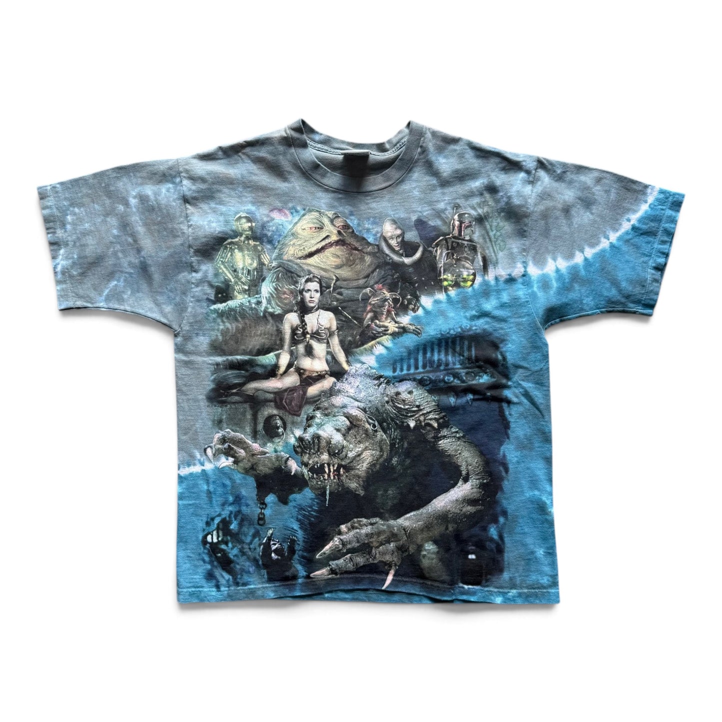 90s Star Wars Return of the Jedi Liquid Blue T-shirt