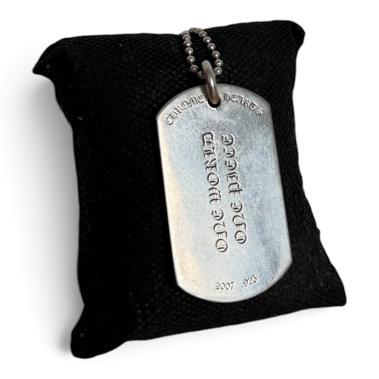 Chrome Hearts RS 3 Cross Dog Tag w/ Ball Chain