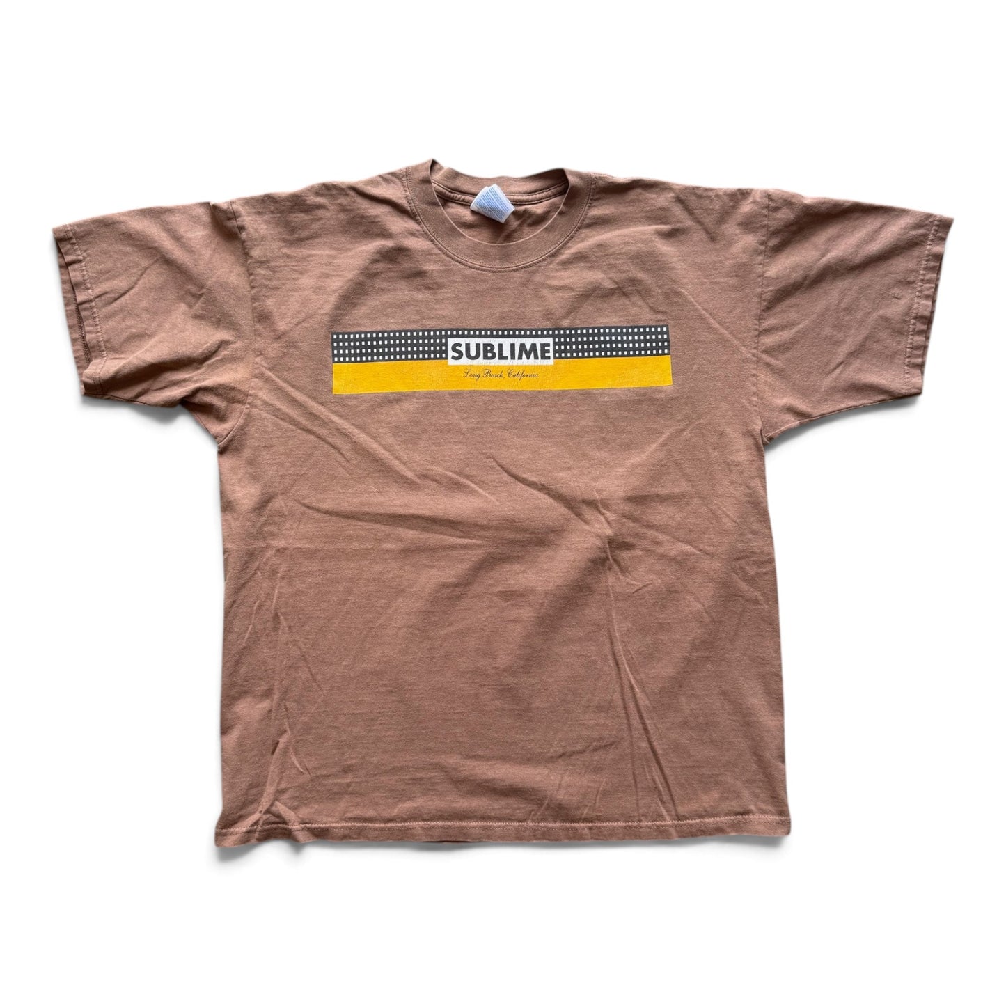 90's Sublime Cigar Logo Skunk Records T-Shirt Brown