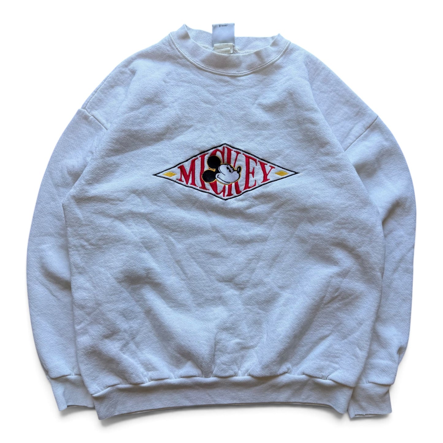 90's Disney Mickey Crewneck White
