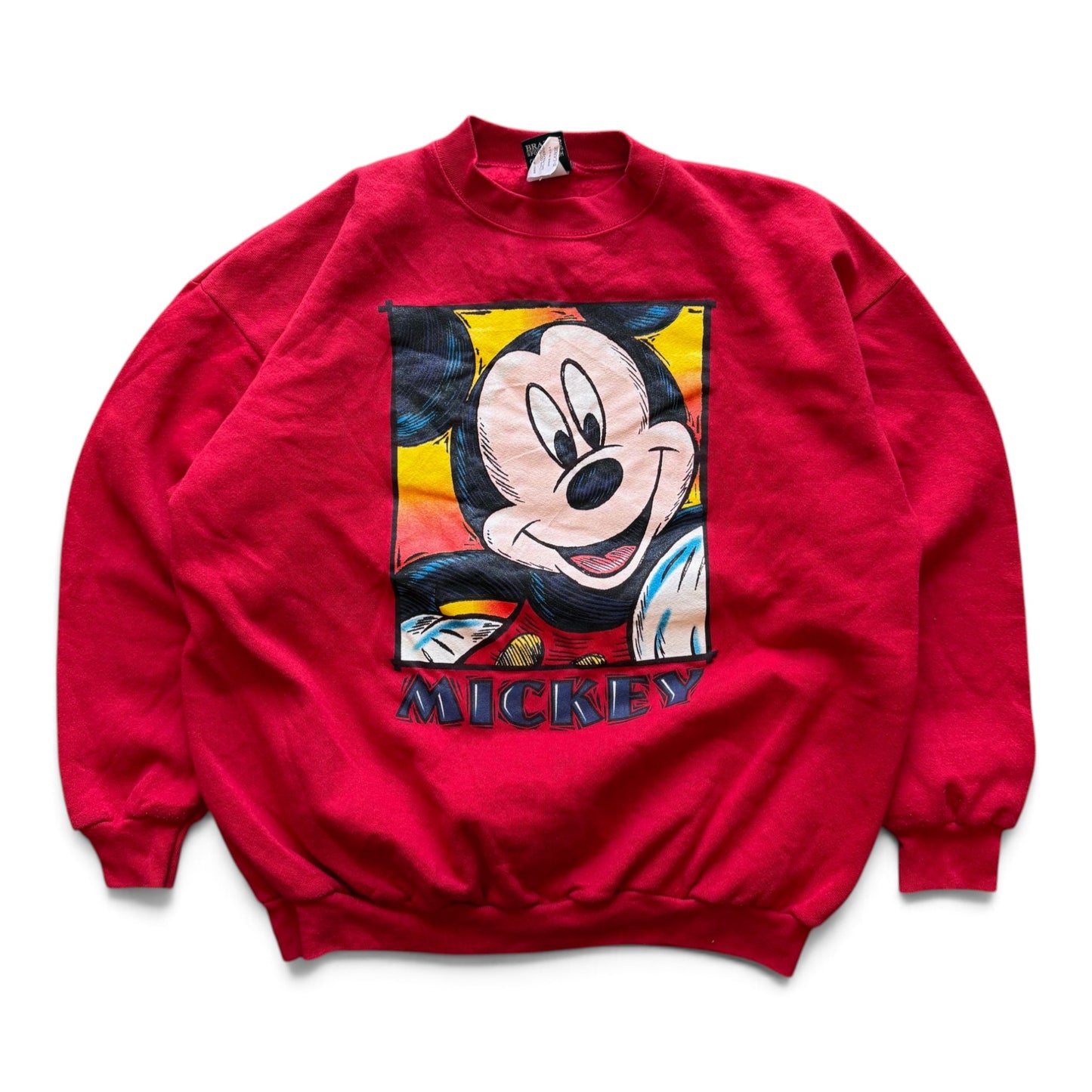 90's Disney Mickey Crewneck Red