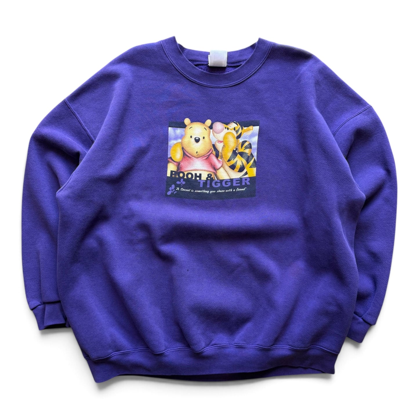 00's Disney Pooh & Tigger Crewneck Purple