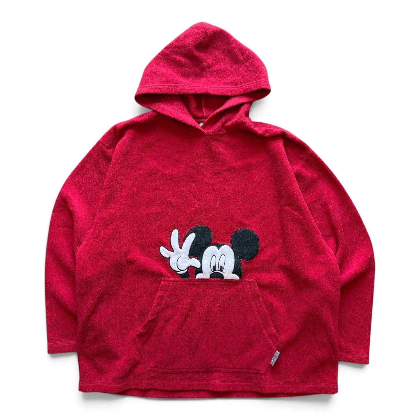 00's Disney Mickey Fleece Hoodie Red
