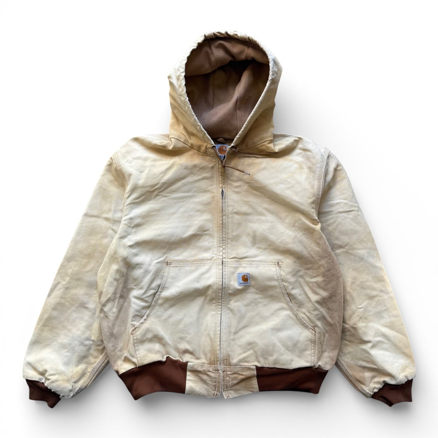 90's Carhartt Hooded Jacket Tan