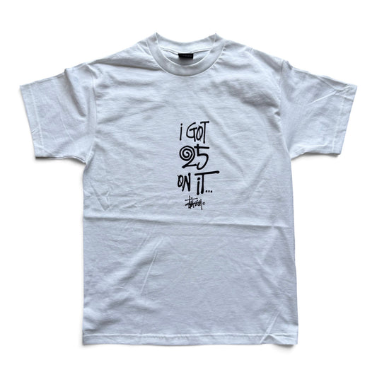 Stussy "25 on it" T-Shirt White