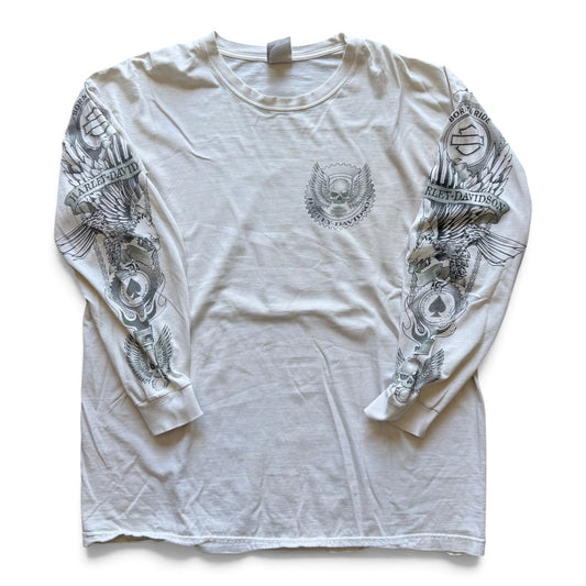 2007 Harley Davidson L/S T-Shirt White