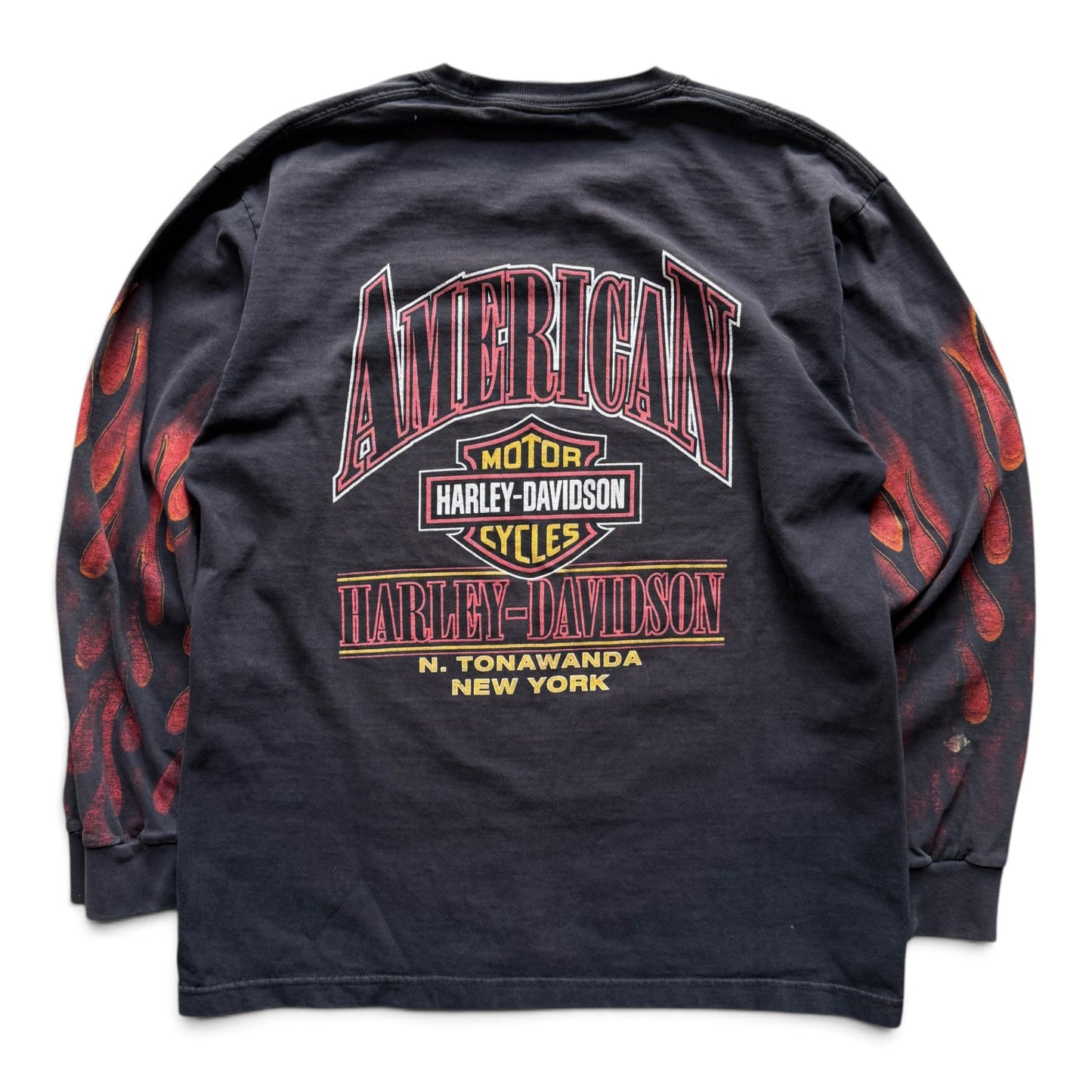 00s "American" Harley Davidson New York L/S T-shirt