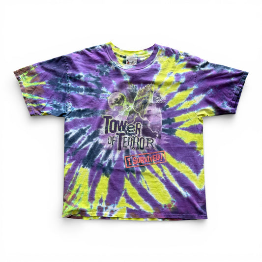 00's Disney Tower of Terror Tie-Dye T-Shirt