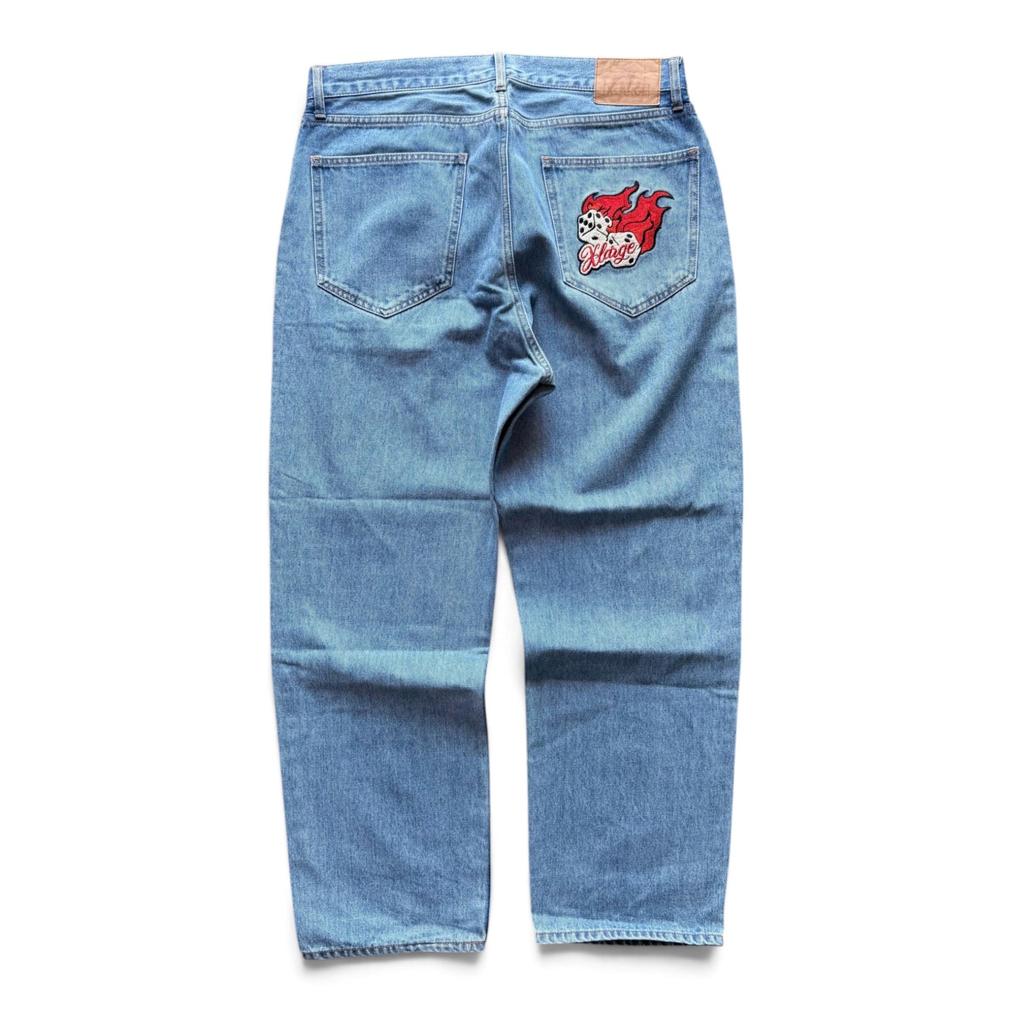X-LARGE Flame Dice Denim Jeans