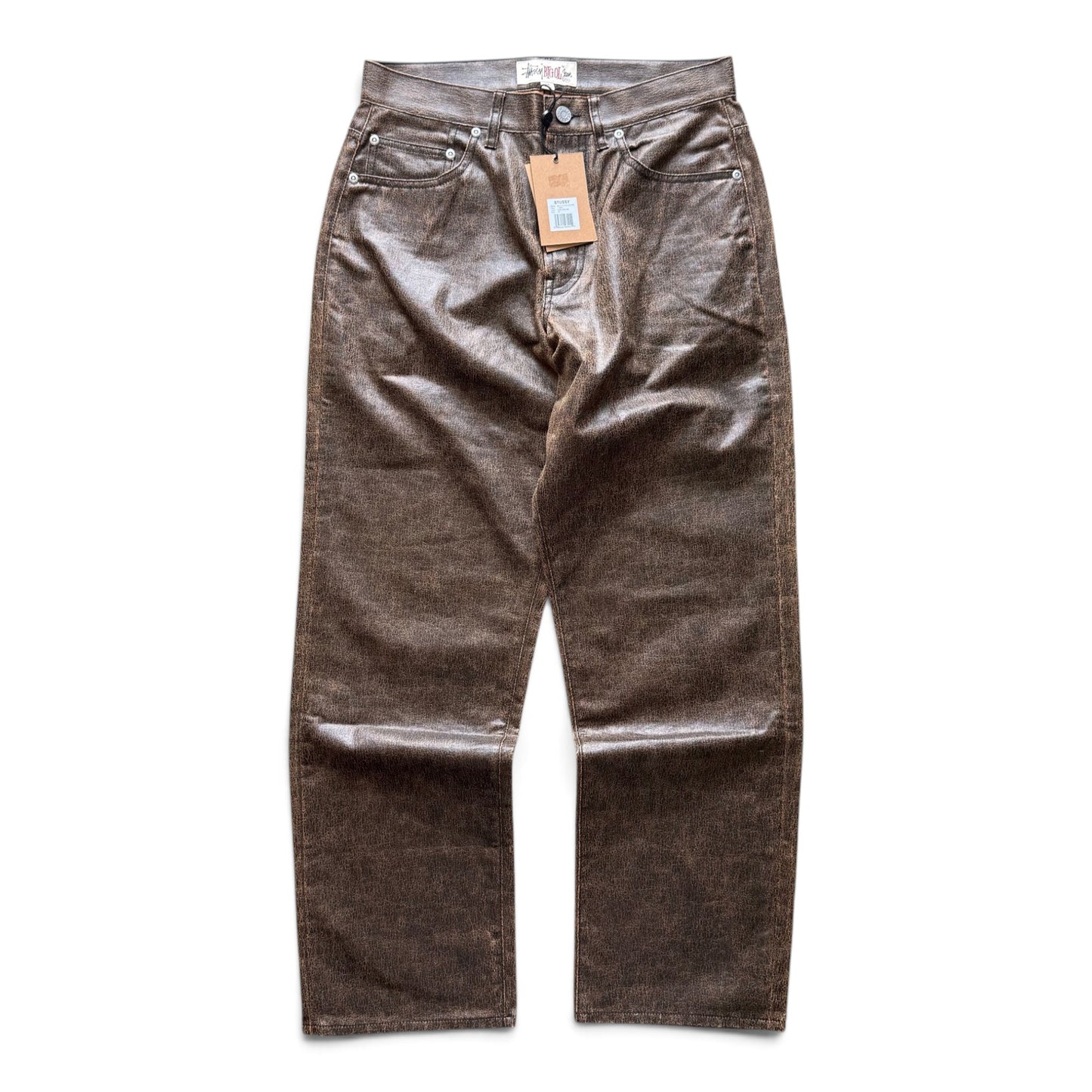 Stussy 'Big Ol' Coated Pants Brown