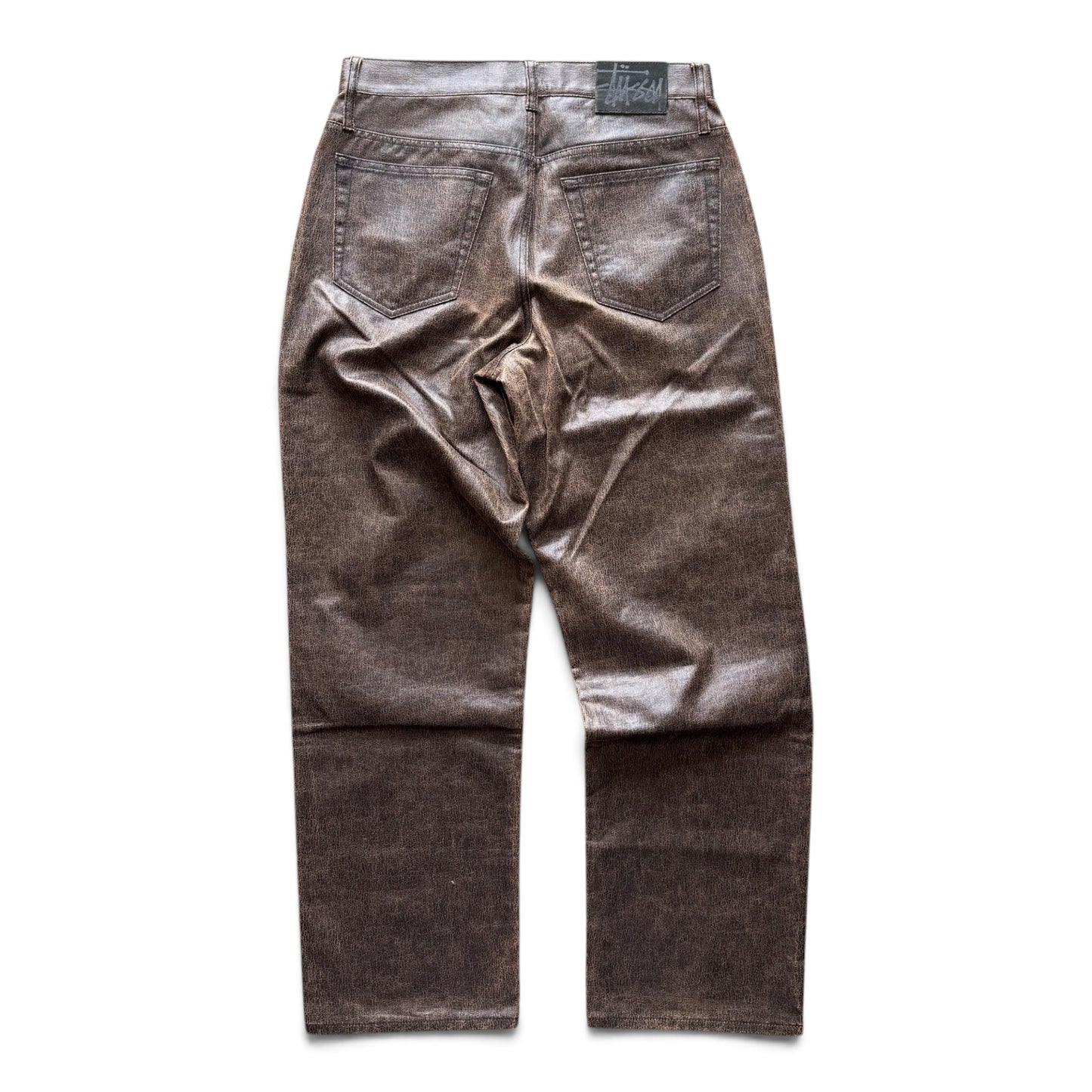 Stussy 'Big Ol' Coated Pants Brown