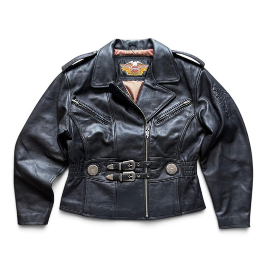 90's Harley Davidson Women's Leather Jacket