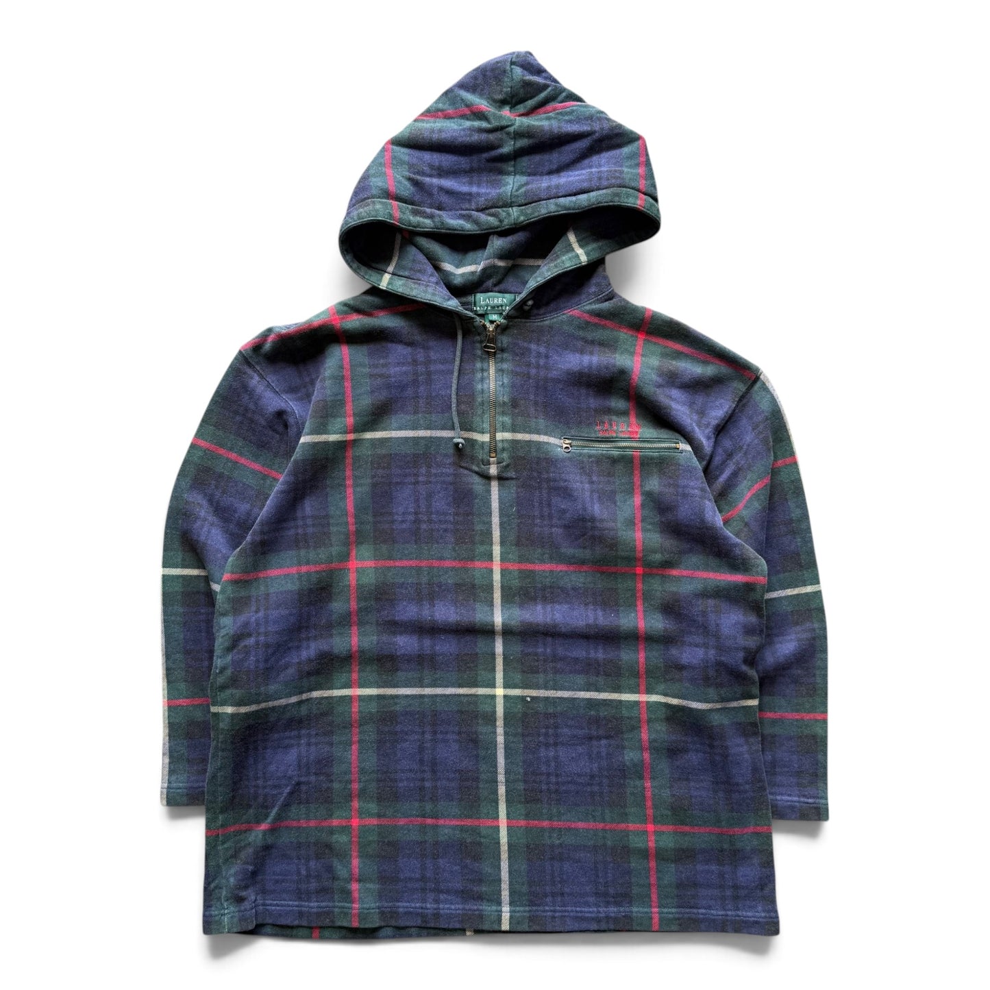 Lauren by Ralph Lauren Plaid Zip-Up Hoodie