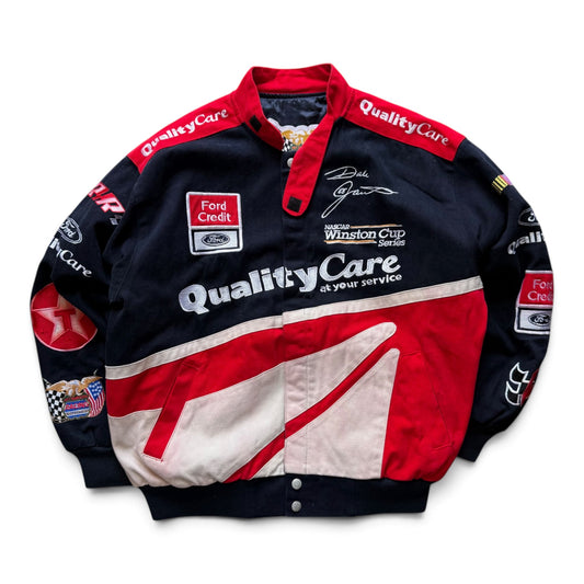 00's Jeff Hamilton Nascar Jacket Quality Care