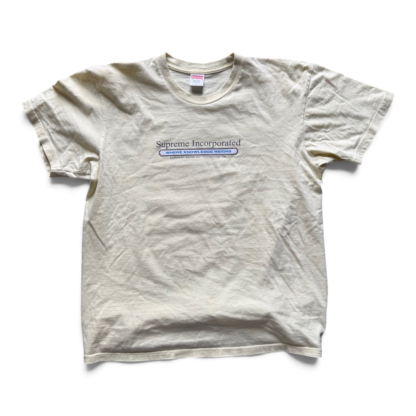 Supreme Incorporated T-Shirt Yellow