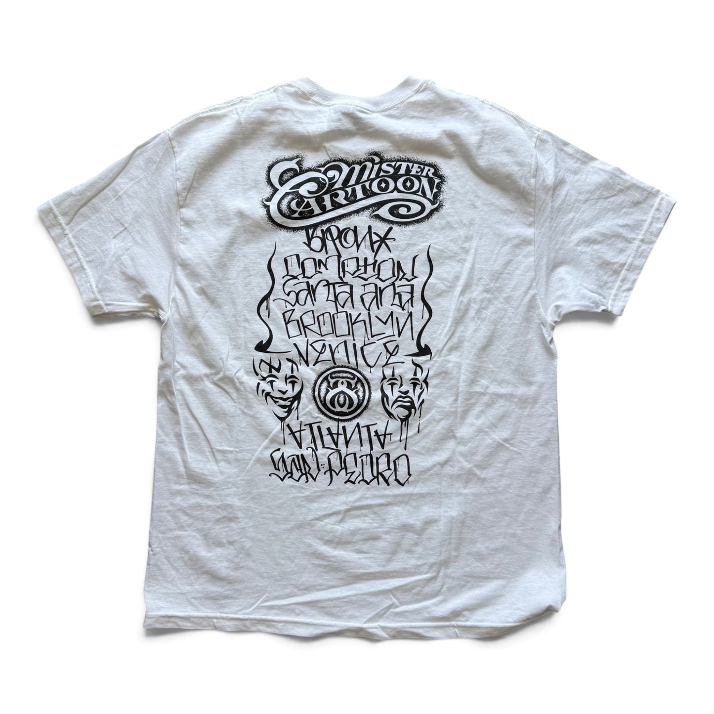 Stussy Mister Cartoon T-Shirt White