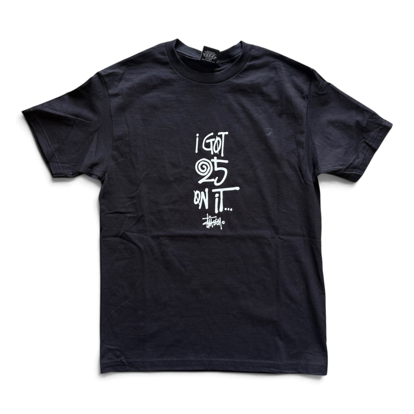 Stussy "25 on it" T-Shirt Black