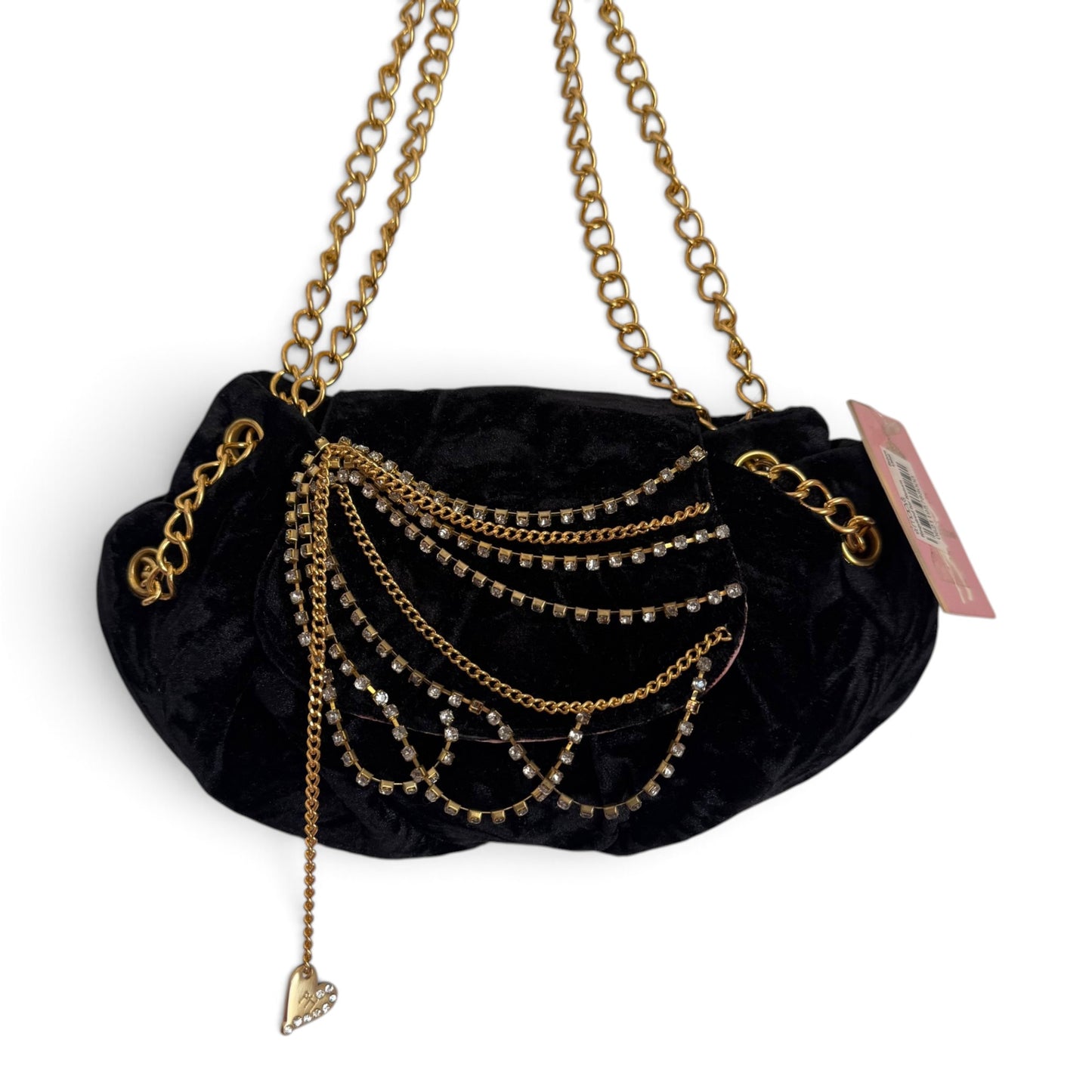 Y2K Paris Hilton Velvet Bling Mini Purse