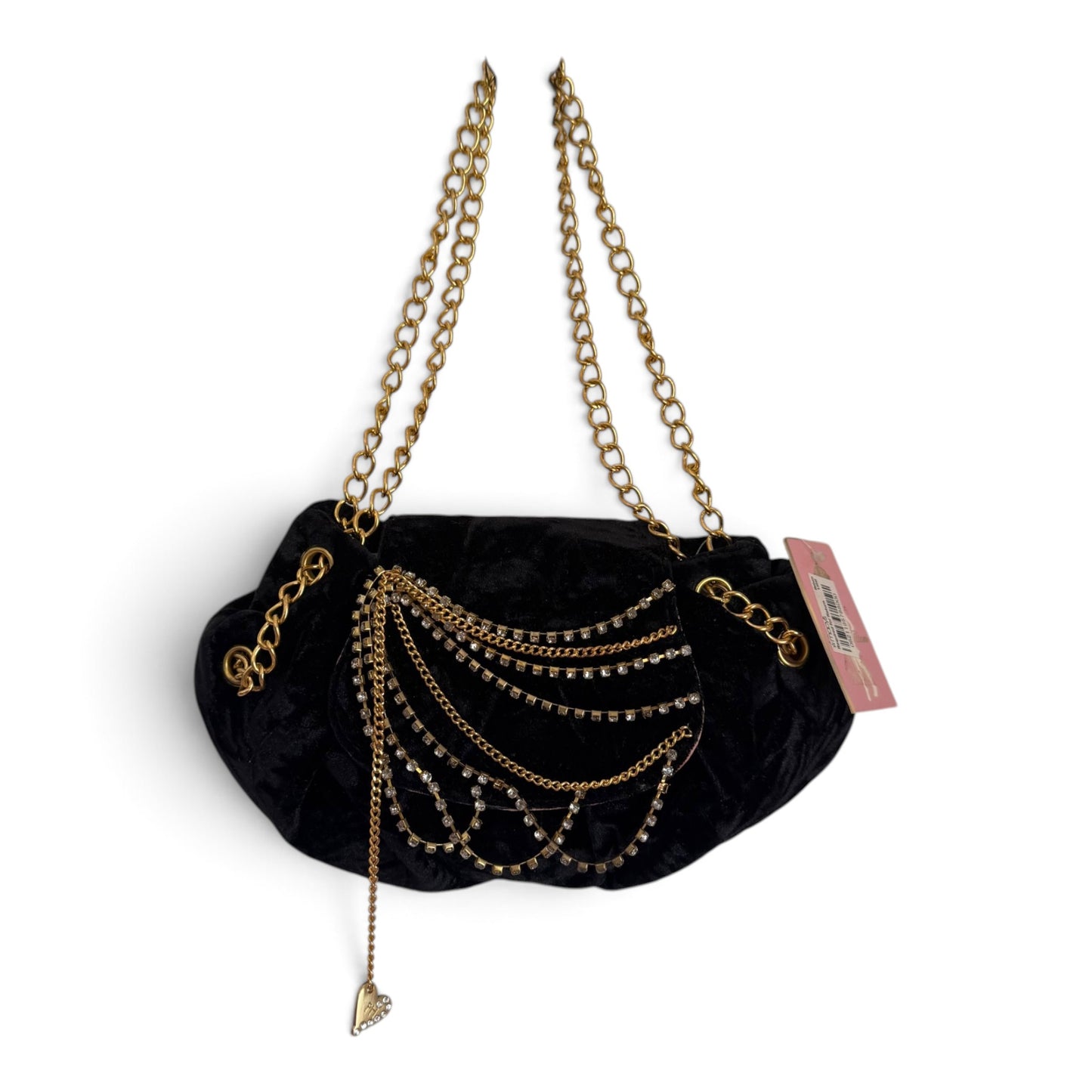 Y2K Paris Hilton Velvet Bling Mini Purse