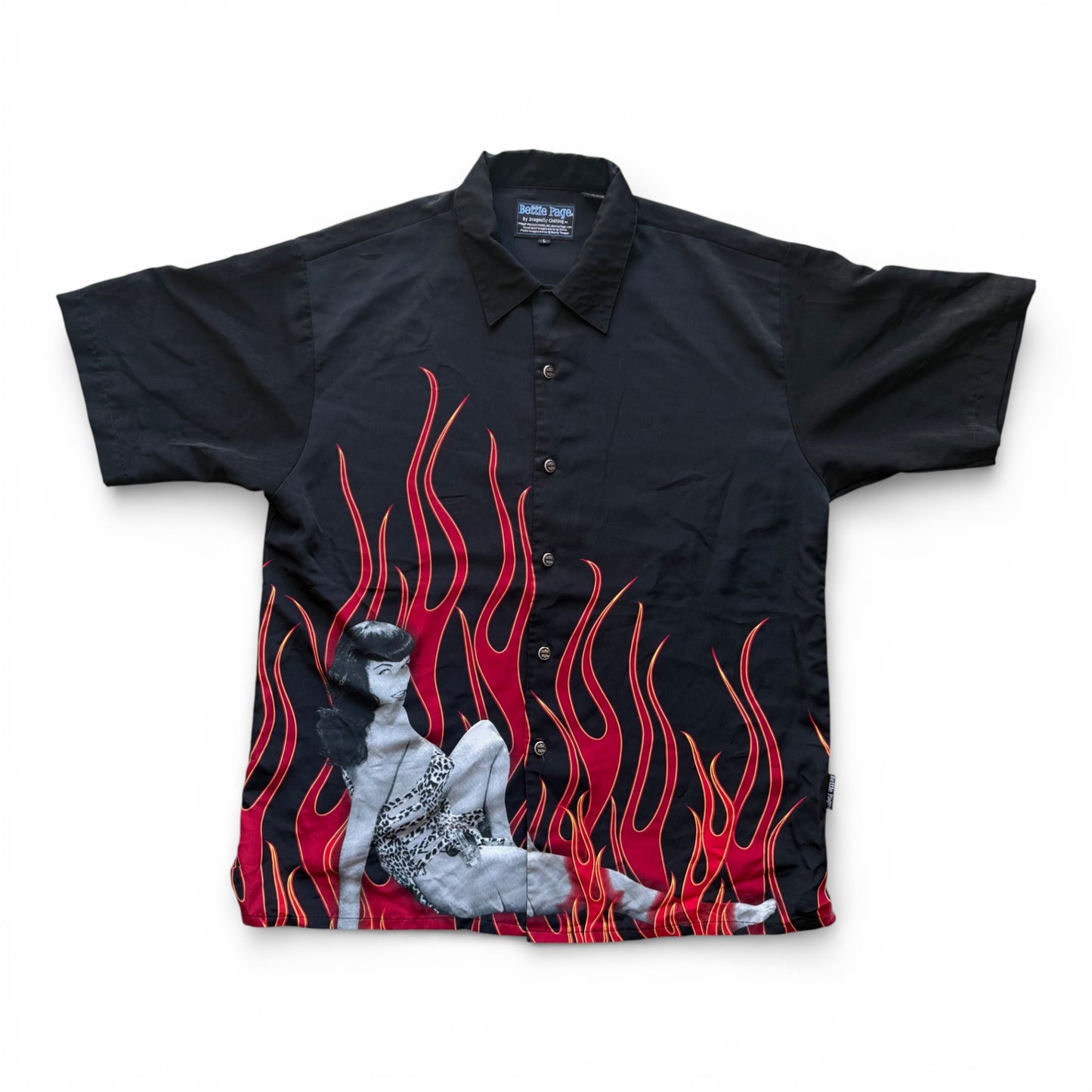 90's Bettie Page Button-Up Shirt