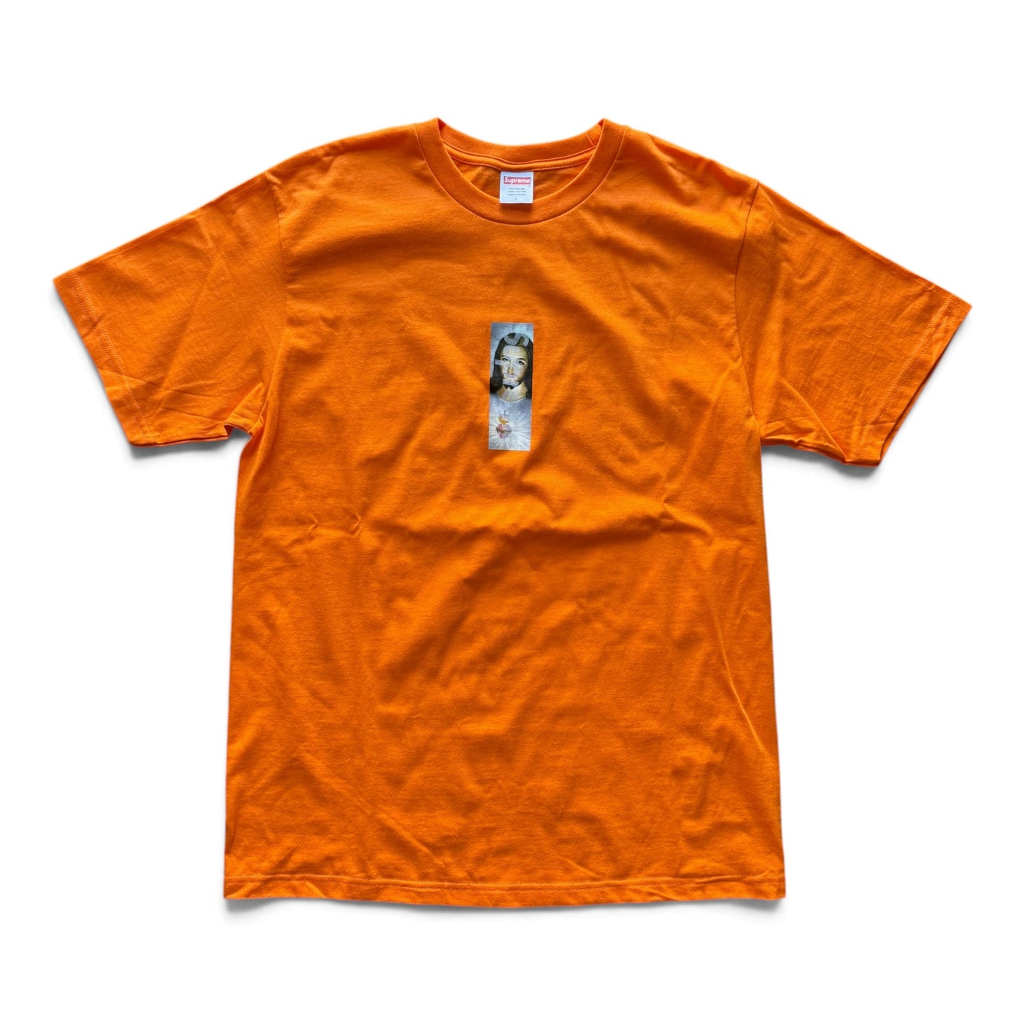 Supreme Prayer Box Logo T-Shirt Orange